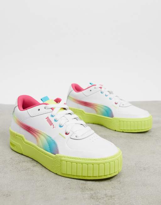 Puma store rainbow sneakers