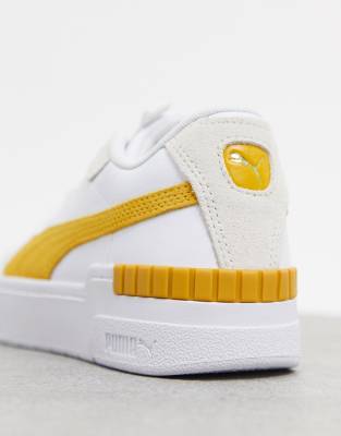 puma cali white and yellow