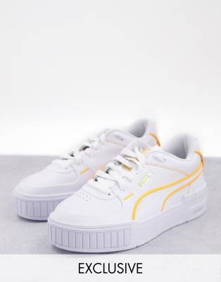 puma orange and white