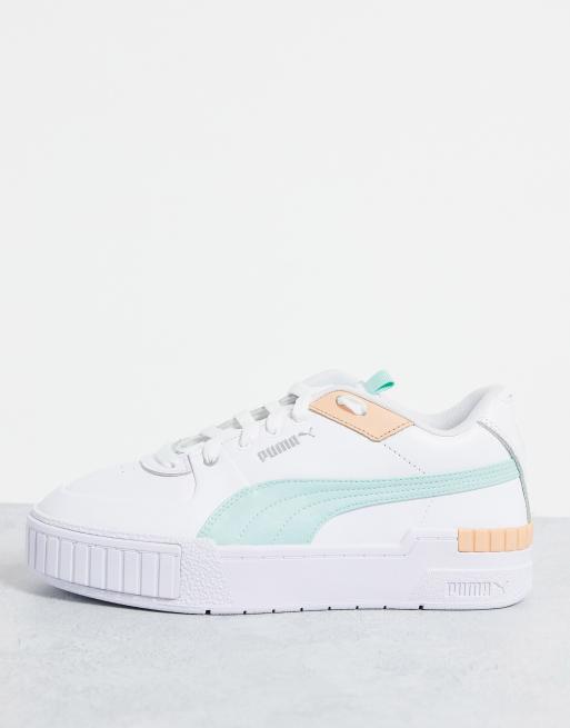 schraper Rijp Vernederen Puma - Cali Sport - Sneakers in wit en mintgroen | ASOS