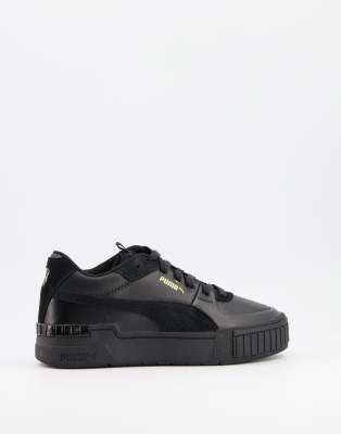 puma cali black trainers