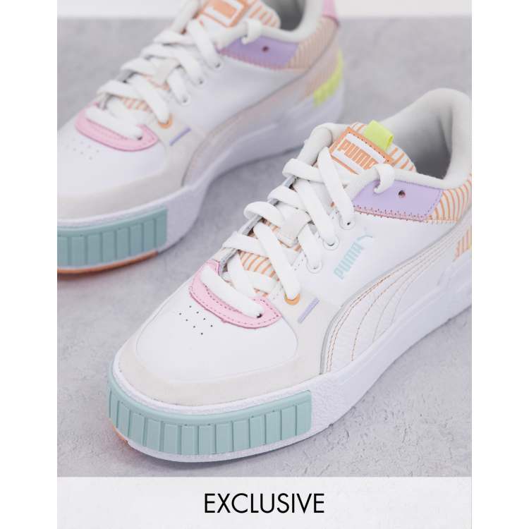 Puma Cali white multi with patchwork details- exclusive to asos | ASOS