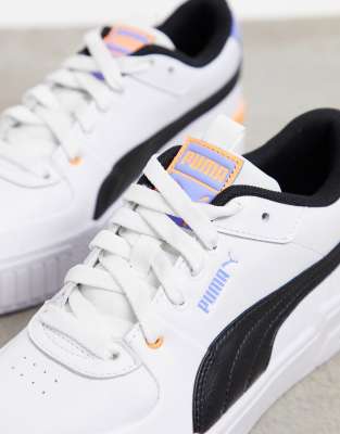 puma white and orange trainers