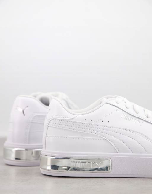 Puma blanche hot sale et argent