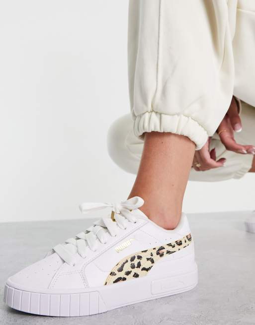 puma cali star leopard sneakers