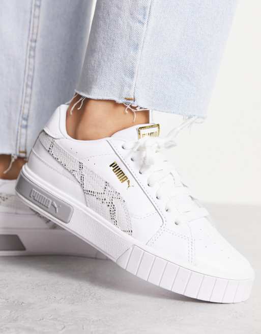 Puma Cali Star Snake trainers in white