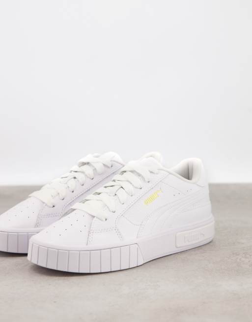 Puma Cali Star sneakers in triple white | ASOS