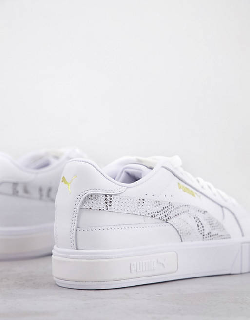  Trainers/Puma Cali Star trainers in white with snake print 