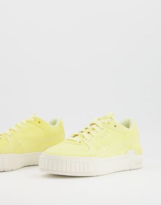 pastel yellow sneakers