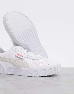 puma cali sun sneakers in white