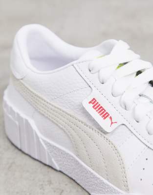 puma cali sun sneakers in white