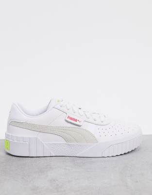 puma cali sun trainers in white