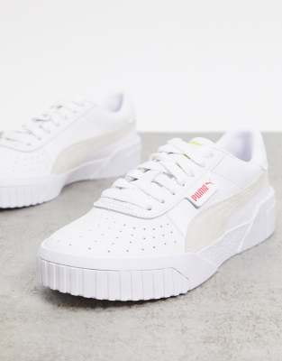 puma cali sun trainers in white