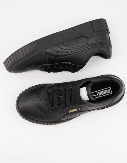 Puma black cali store trainers