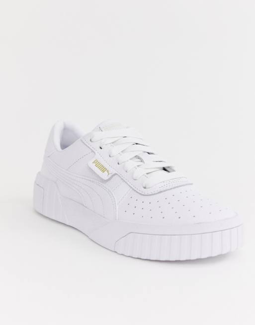 Triple white store puma cali