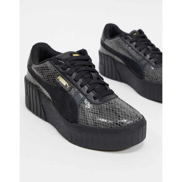 Puma cali sneakers all black sale