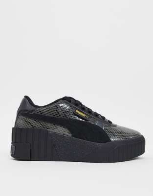 puma wedges sneakers black