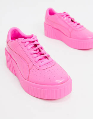 bright pink puma shoes