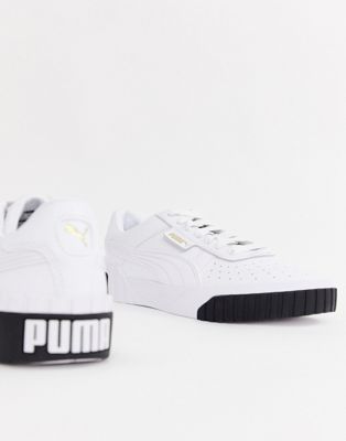Puma Cali white and black sneakers | ASOS