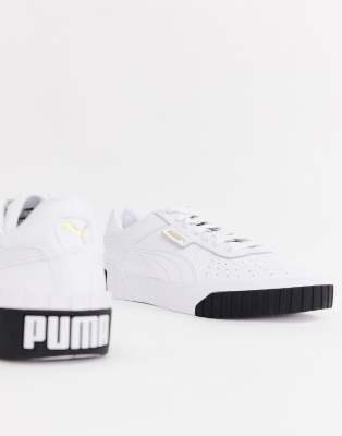 puma white with black stripe