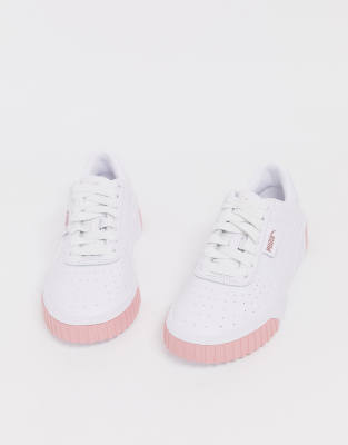 puma white and pink sneakers