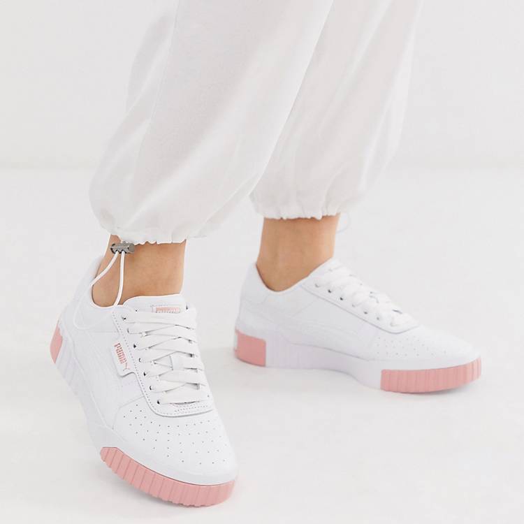 bright Armory Geometry Puma Cali white and pink trainers | ASOS