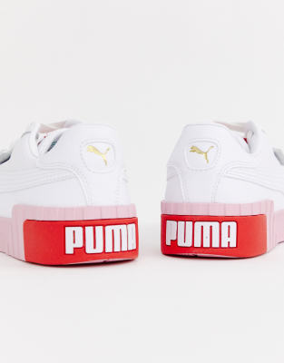 puma shoes white and pink