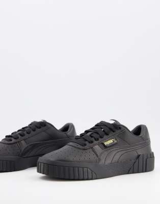 puma cali black trainers