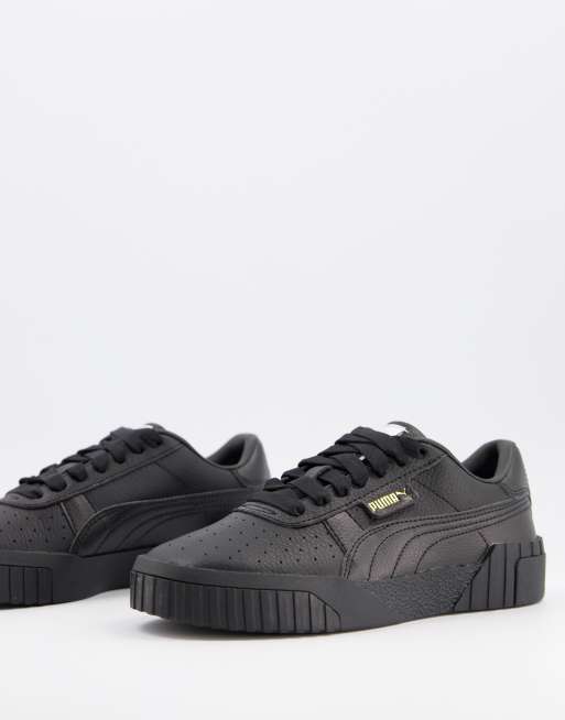 Puma black cali store trainers