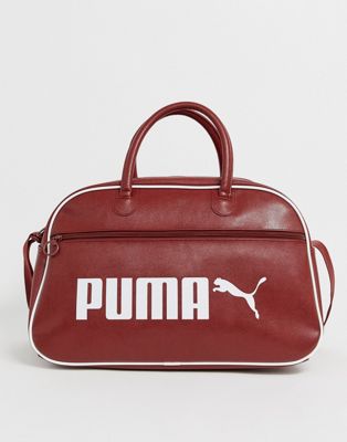 puma leather holdall
