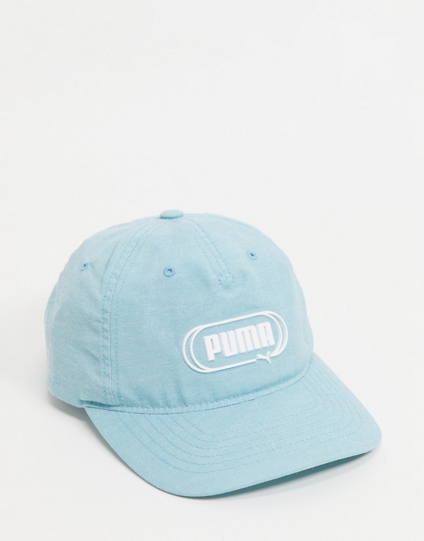 Puma Cap In Pastel Blue-blues