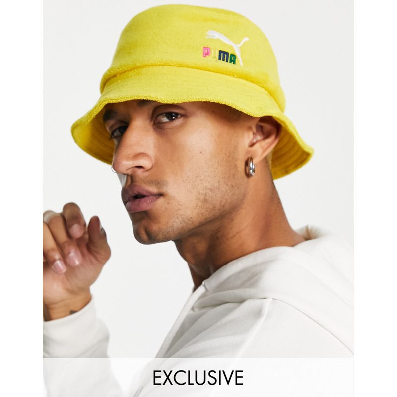 Activewear Accessori Puma - Cappello da pescatore da skate in spugna giallo - In esclusiva per ASOS