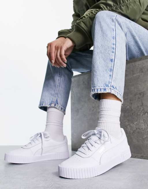 Puma Carina - Hvide sneakers | ASOS