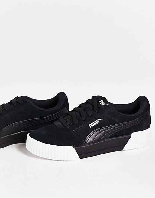 Puma Carina trainers in black and white | ASOS