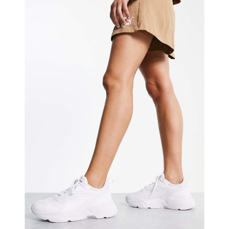 Puma womens hot sale white trainers