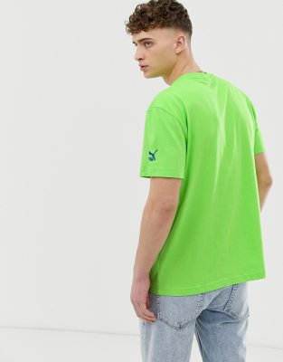 puma neon green t shirt