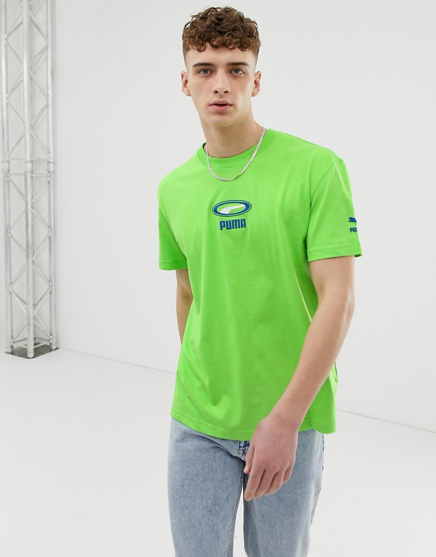 Puma - Cell Pack - T-shirt in neon groen
