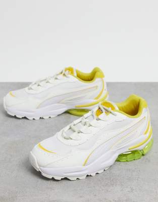 yellow puma trainers