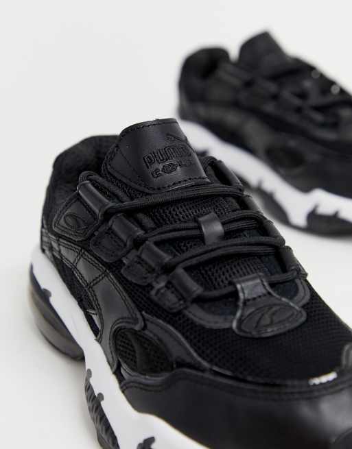 Puma cell venom black and hot sale white trainers