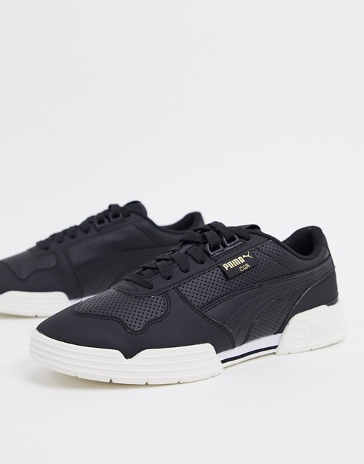 Puma CGR performance trainers in black and white