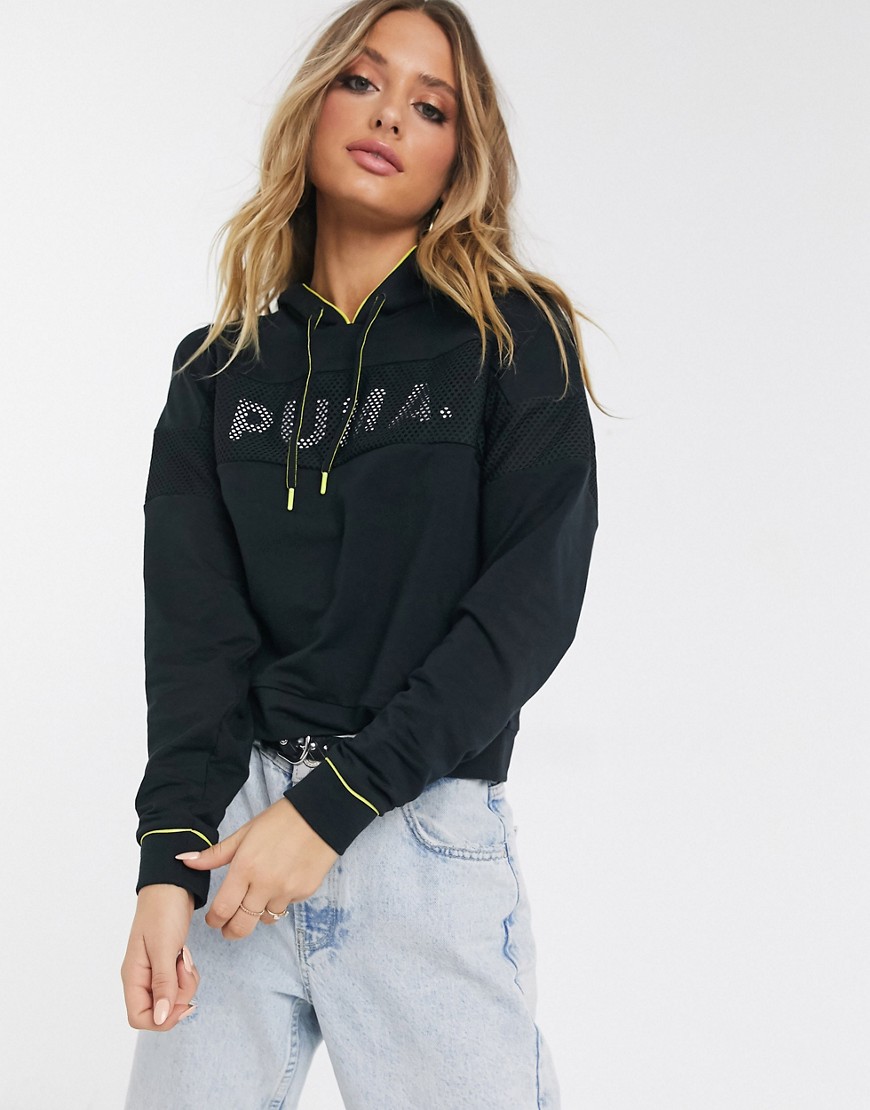 Puma chase hoodie-Black