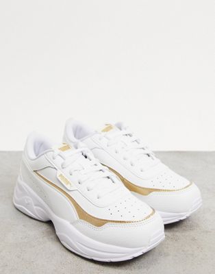 Chaussures Puma - Cilia - Baskets chunky - Blanc et doré