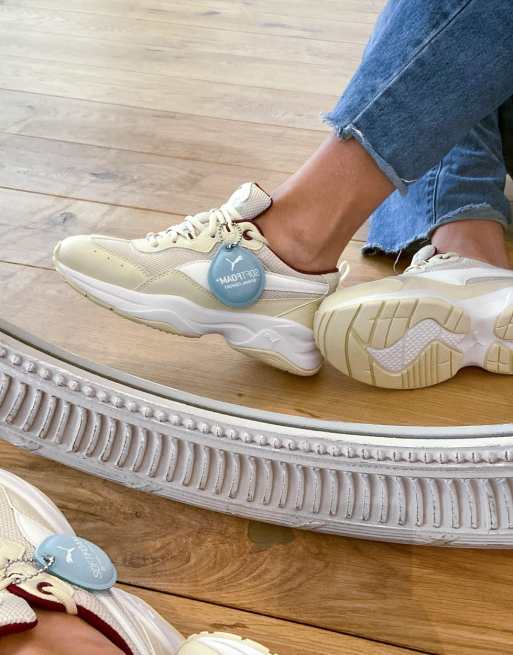 PUMA Cilia chunky sneakers beige | ASOS