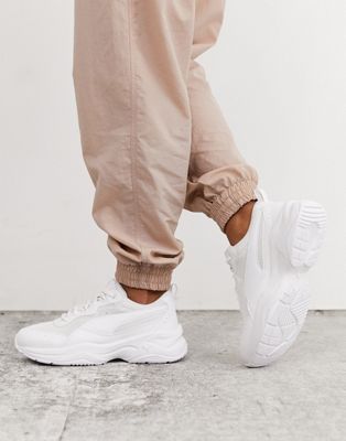 Puma Cilia Chunky Sneakers in White | ASOS