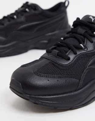 Puma Cilia Chunky trainers in black | ASOS