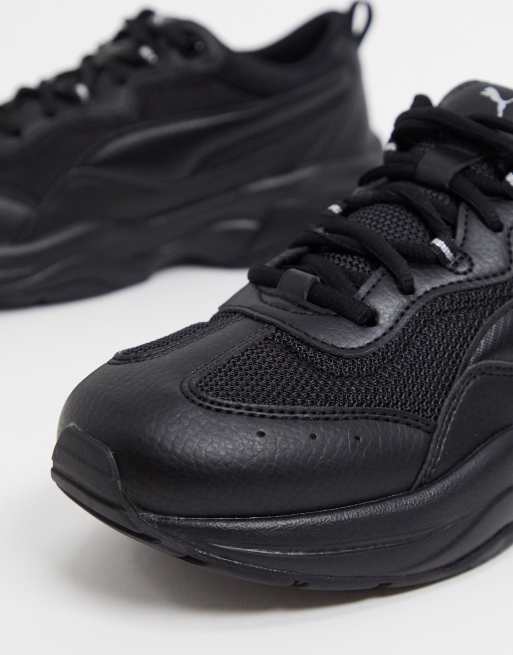 Ladies black on sale puma trainers