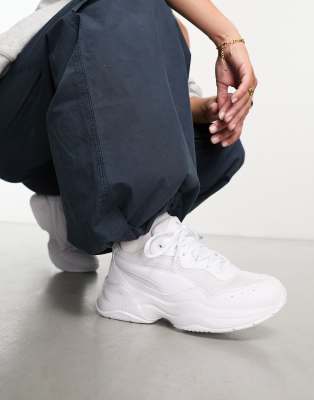 Puma Cilia chunky trainers in triple white