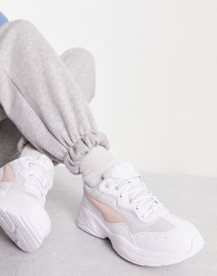 Puma Cilia chunky trainers in white and pink - exclusive to ASOS - ASOS Price Checker
