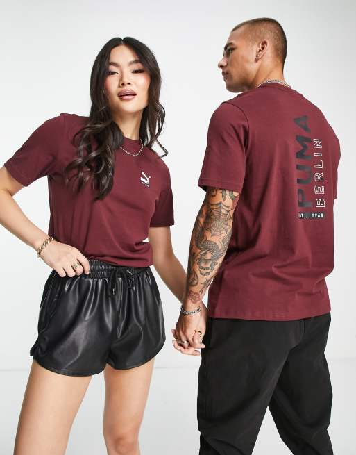 Maroon puma hot sale shirt