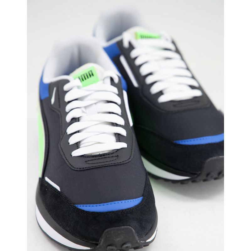 Activewear Uomo Puma - City Rider Electric - Sneakers nere e verdi